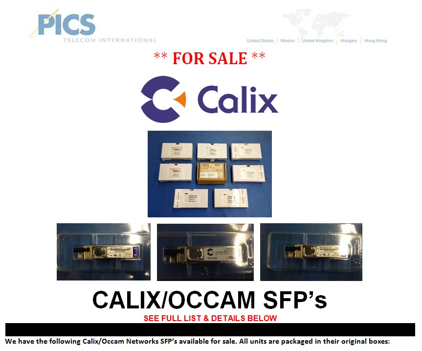 Calix SFP For Sale Top