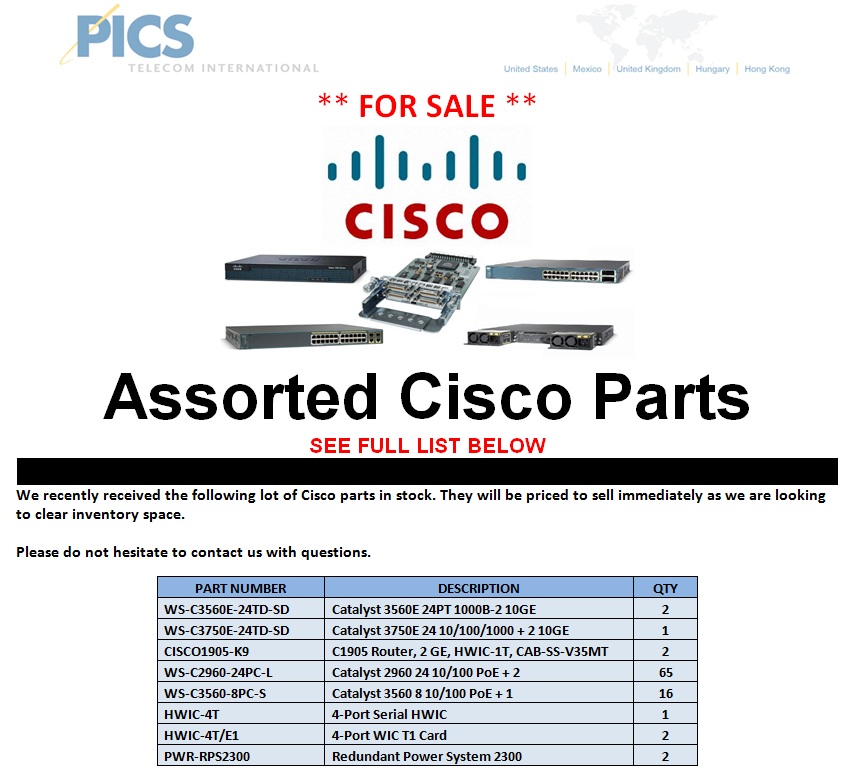 Cisco Assorted For Sale Top (2.18.13)