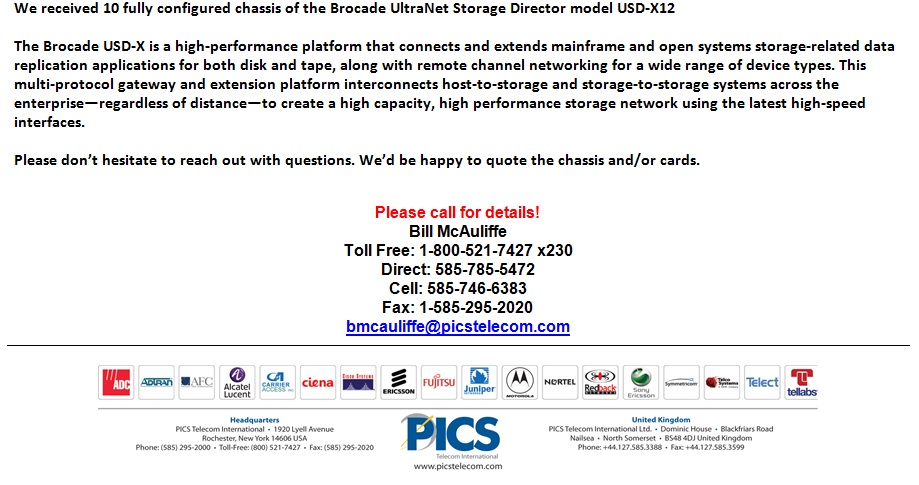 Brocade USD-X 12 Switches For Sale Bottom (4.10.13)