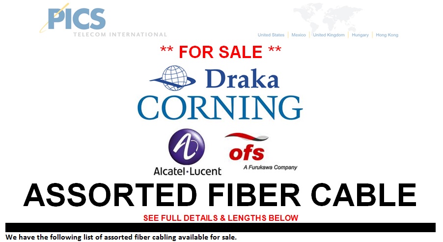 Assorted Fiber Cable For Sale Top