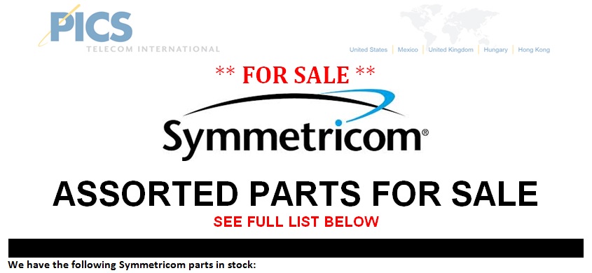 Symmetricom Assorted Parts For Sale Top