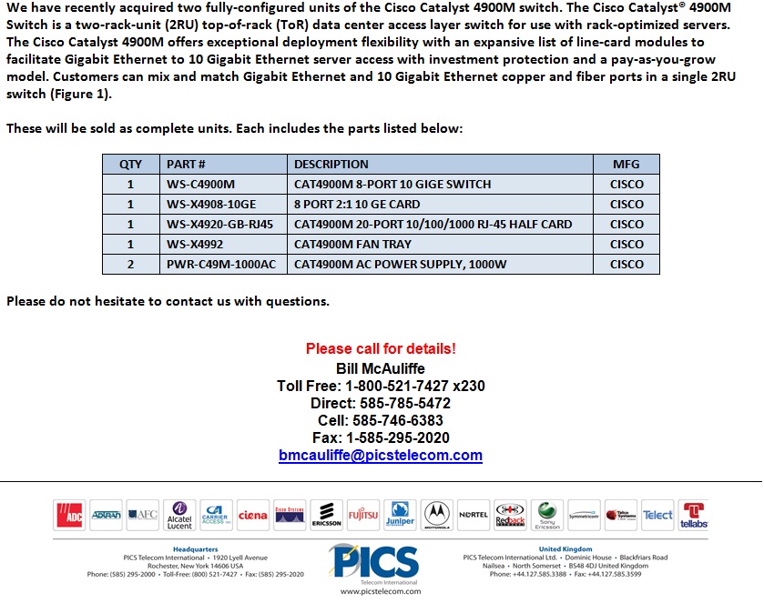 Cisco C4900M Switch For Sale Bottom (9.16.13)