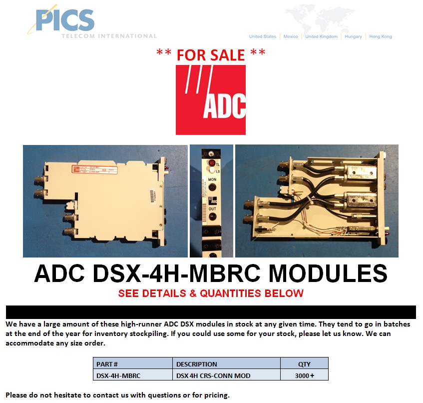 ADC DSX-4H-MBRC For Sale Top (12.9.13)