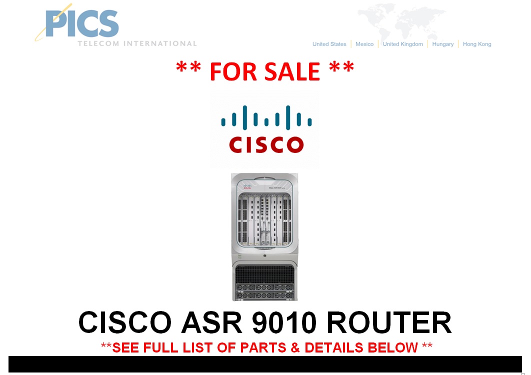 Cisco ASR 9010 Router For Sale Top (7.28.14)