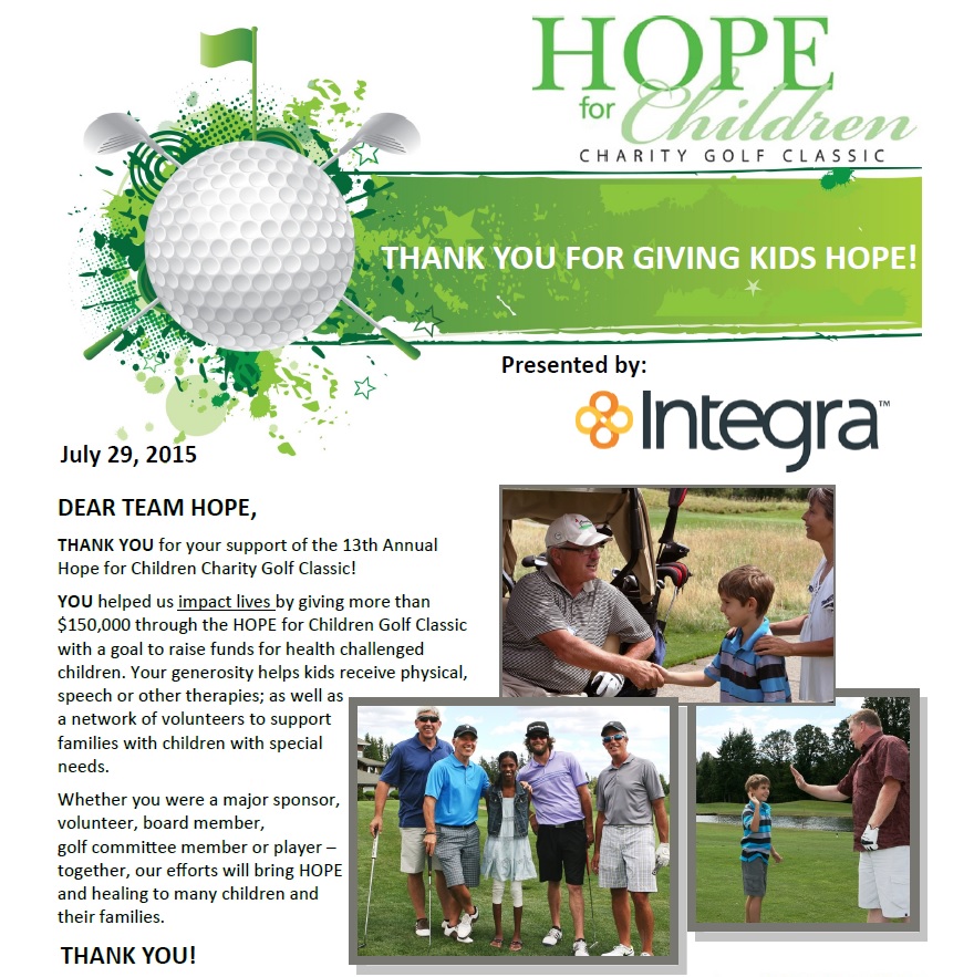 Integra Hope Golf Classic Post Top (7.29.15)