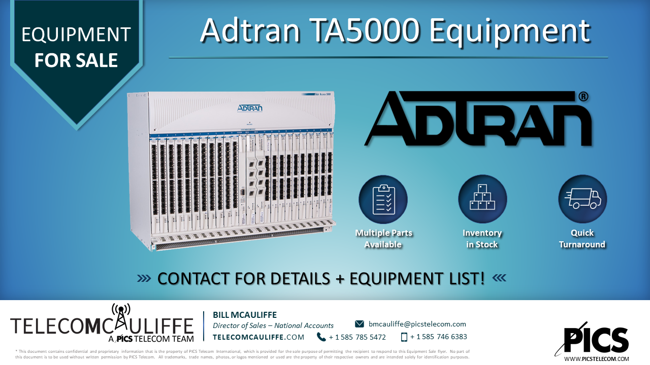 TELCOMCAULIFFE -Adtran TA5000