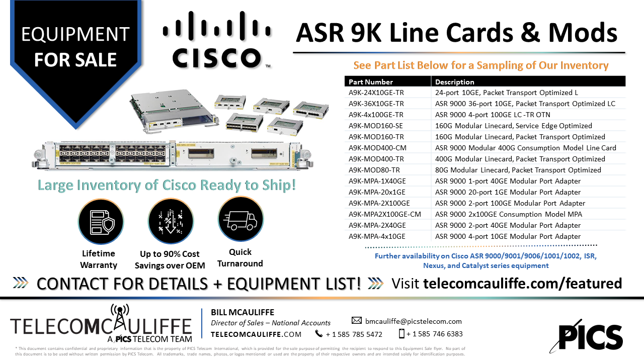 TELECOMCAULIFFE-PICS-Telecom-ForSale-Cisco ASR CArds