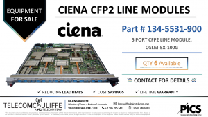 TELECOMCAULIFFE_PICS TELECOM_For Sale_Ciena-5 PORT CFP2 LINE MODULE-134-5531-900