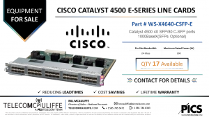 TELECOMCAULIFFE_PICS TELECOM_For Sale_Cisco-Catalyst-4500-series-Line-Cards-Data Sheet-WS-X4640-CSFP-E