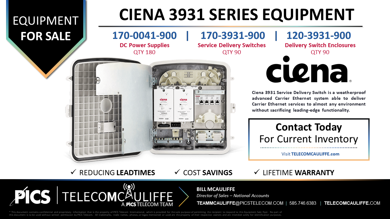 TELECOMCAULIFFE_PICS TELECOM_For Sale_Ciena-3931-Series-Equipment