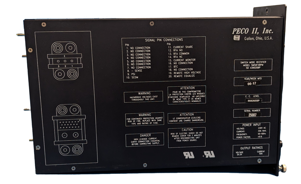 TELECOMCAULIFFE_PICS Telecom_PECO II 48VDC 50AMP SMR RECTIFIER-3