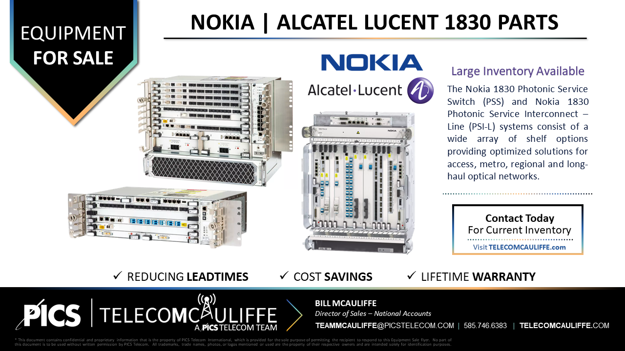 TELECOMCAULIFFE_PICS TELECOM_For Sale_Nokia_Alcatel_Lucent_1830_PSS