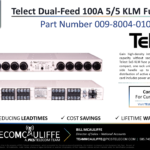 TELECOMCAULIFFE_PICS-Telecom-ForSale-Telect_Dual-Feed 100A KLM Fuse Panel - Part Number 009-8004-0105