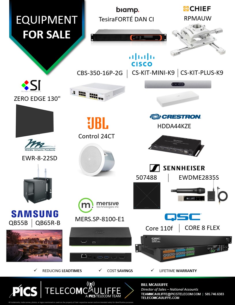 Video Equipment For Sale