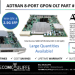 TELECOMCAULIFFE_PICS-Telecom-ForSale-ADTRAN 8-PORT GPON OLT PART # 1187503F1_Total Access 5000 GPON Octal OLT