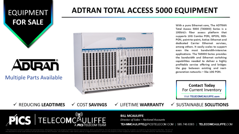 Adtran TA 5000 - TELECOMCAULIFFE - A PICS Telecom Team