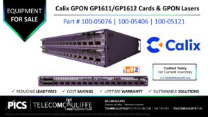 TELECOMCAULIFFE_PICS-Telecom-ForSale-Calix GPON GP1611_GP1612 Cards & GPON Lasers Part # 100-05076_100-05406_100-05121