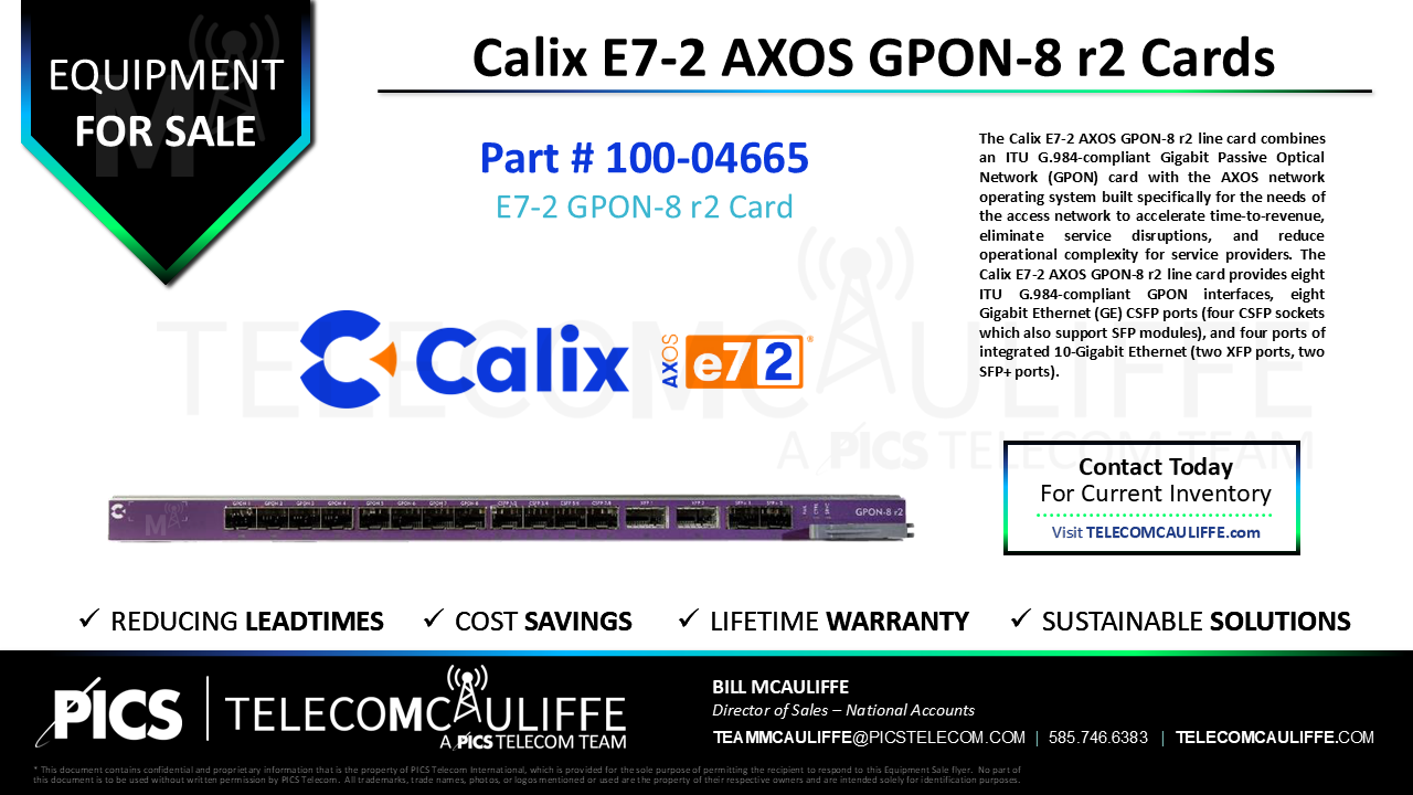 TELECOMCAULIFFE_PICS-Telecom-ForSale-Calix_Calix E7_2 AXOS GPON_8 r2_100-04665