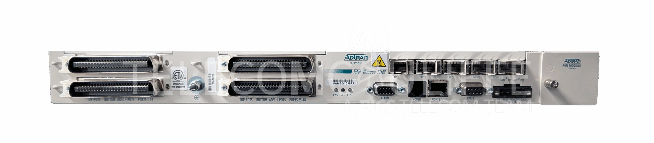 Adtran Total Access 1248A Host ANSI_1179652G1_Clei_VAM8G10M-Front-TM Adtran Total Access 1248A Host ANSI_1179652G1_Clei_VAM8G10M-Front-TM