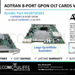 TELECOMCAULIFFE_PICS-Telecom-ForSale-ADTRAN 8-PORT GPON OLT PART # 1187503F1_4187503G1_TA5K_GPON Octal OLT