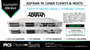 TELECOMCAULIFFE_PICS-Telecom-ForSale-Adtran-TA-1248A-1179652G1-Host_VAM8G10M_1179650G1-Client-VAM8F10M