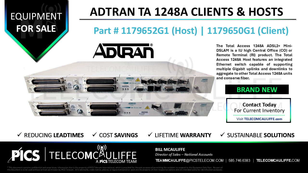 TELECOMCAULIFFE_PICS-Telecom-ForSale-Adtran-TA-1248A-1179652G1-Host_VAM8G10M_1179650G1-Client-VAM8F10M TELECOMCAULIFFE_PICS-Telecom-ForSale-Adtran-TA-1248A-1179652G1-Host_VAM8G10M_1179650G1-Client-VAM8F10M