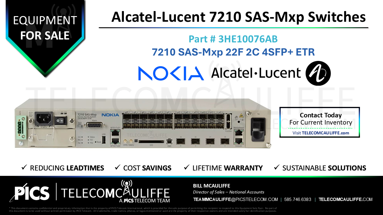 TELECOMCAULIFFE_PICS-Telecom-ForSale-Alcatel-Lucent_Nokia_3HE10076AB _ 7210 SAS-Mxp Service Aggregation Switch