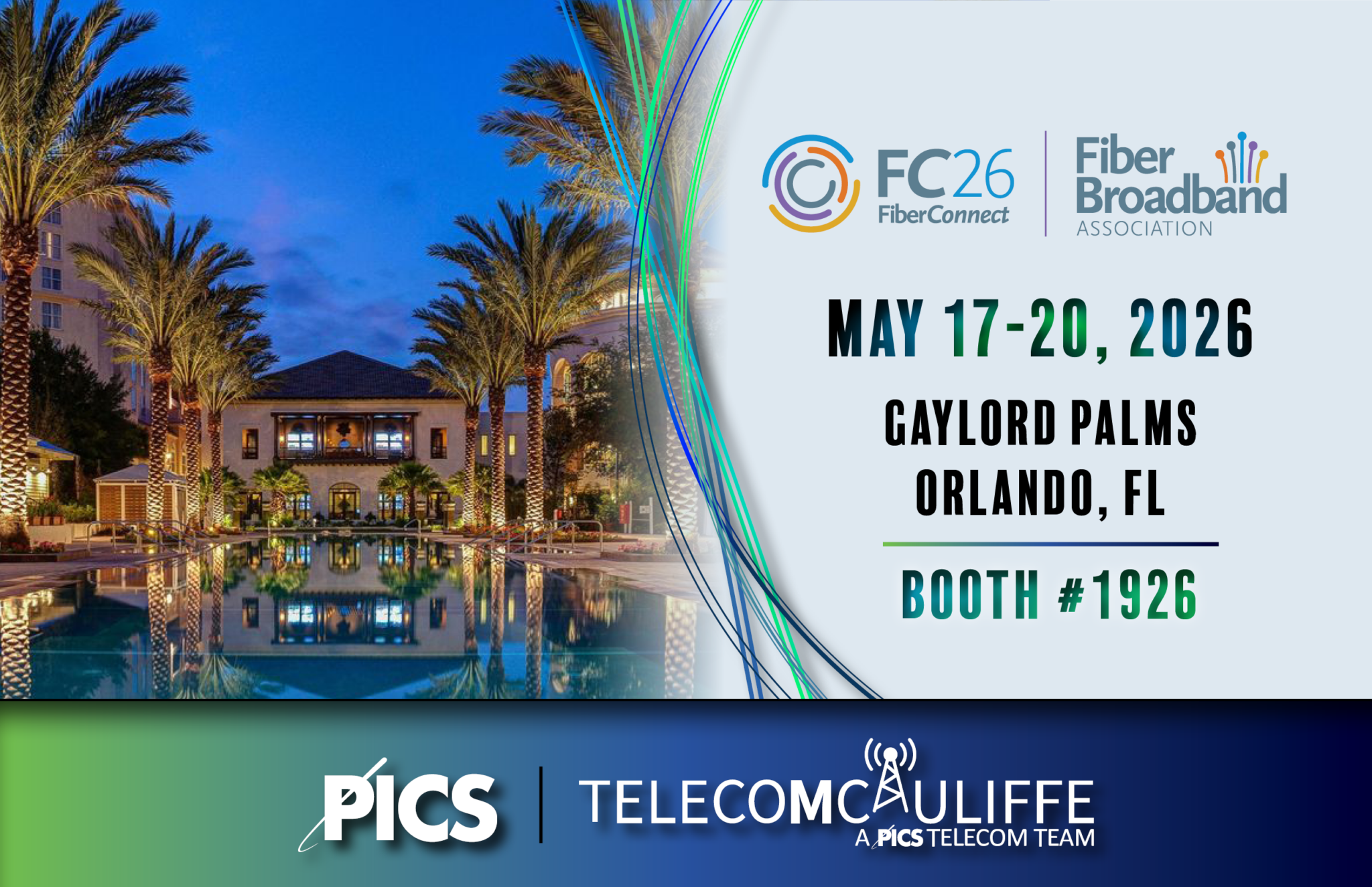 See TELECOMCAULIFFE - A PICS Telecom Team at Fiber Connect 2026 – Booth ...