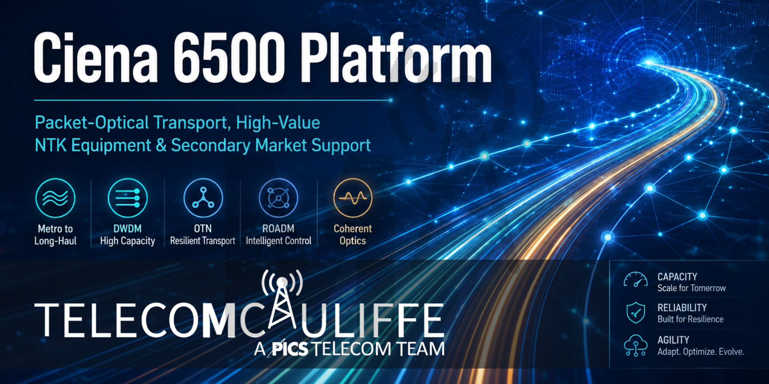 TELECOMCAULIFFE- PICS Telecom - Ciena 6500 Platform Guide TELECOMCAULIFFE- PICS Telecom - Ciena 6500 Platform Guide