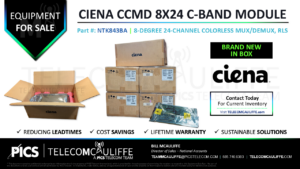 TELECOMCAULIFFE_PICS-Telecom-ForSale-CIENA CCMD 8X24 C-BAND MODULE_8-DEGREE 24-CHANNEL COLORLESS MUX-DEMUX-RLS_NTK843BA