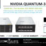TELECOMCAULIFFE_PICS-Telecom-ForSale-NVIDIA_Quantum-3 XDR_920-9B36F-00RX-8S0_Q3400-RA